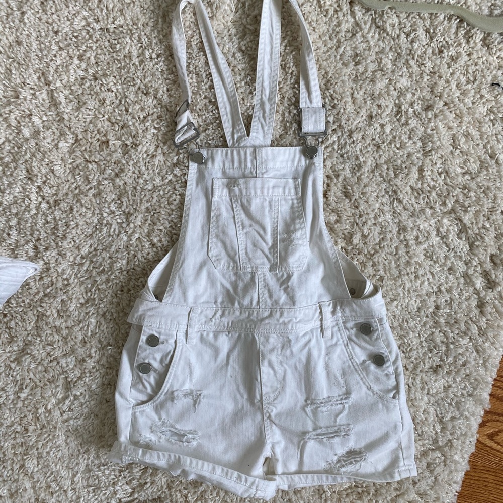 Blank NYC white overalls